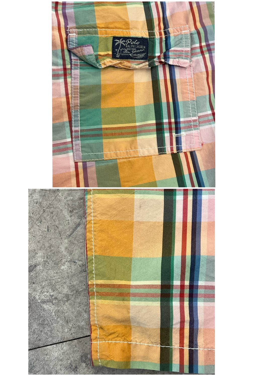 폴로 랄프로렌 멀티 체크 하프 팬츠 S #csz3717 상품이미지10