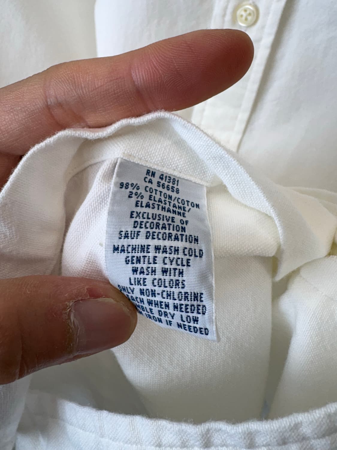 폴로랄프로렌 옥스포드 화이트 셔츠 상품이미지9