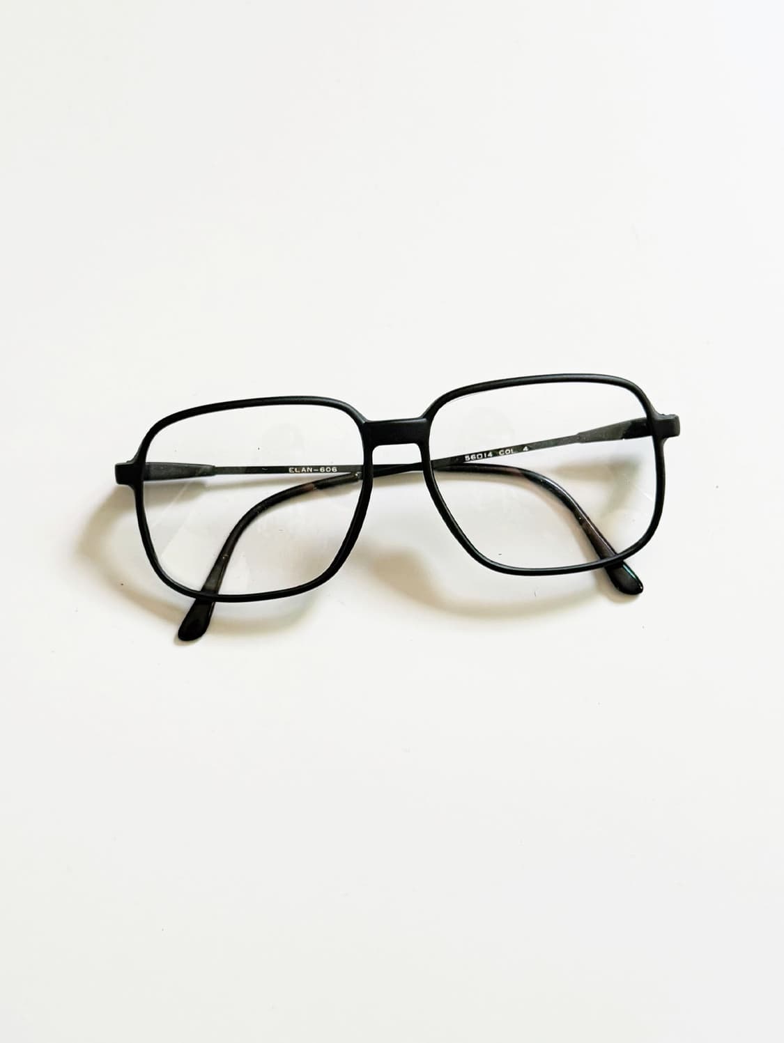 80s ALAN 블랙 뿔테 레트로 스퀘어 빈티지 안경 상품이미지2