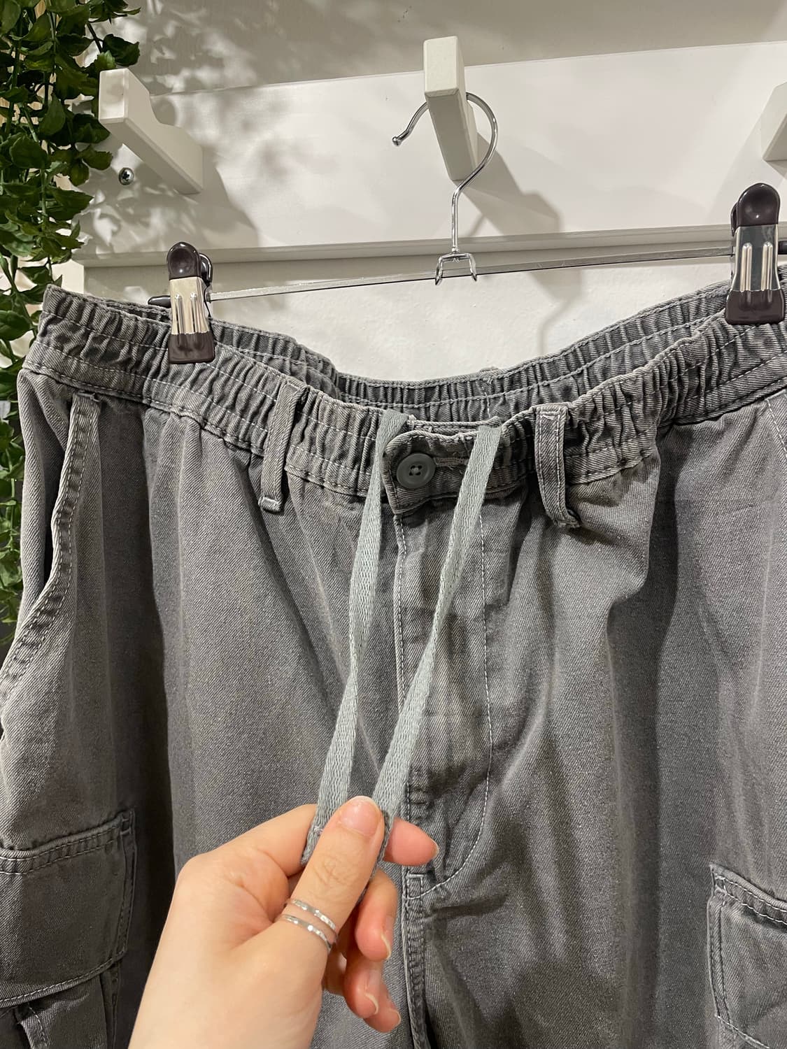 Washed Black Cargo Bermuda Pants 상품이미지6