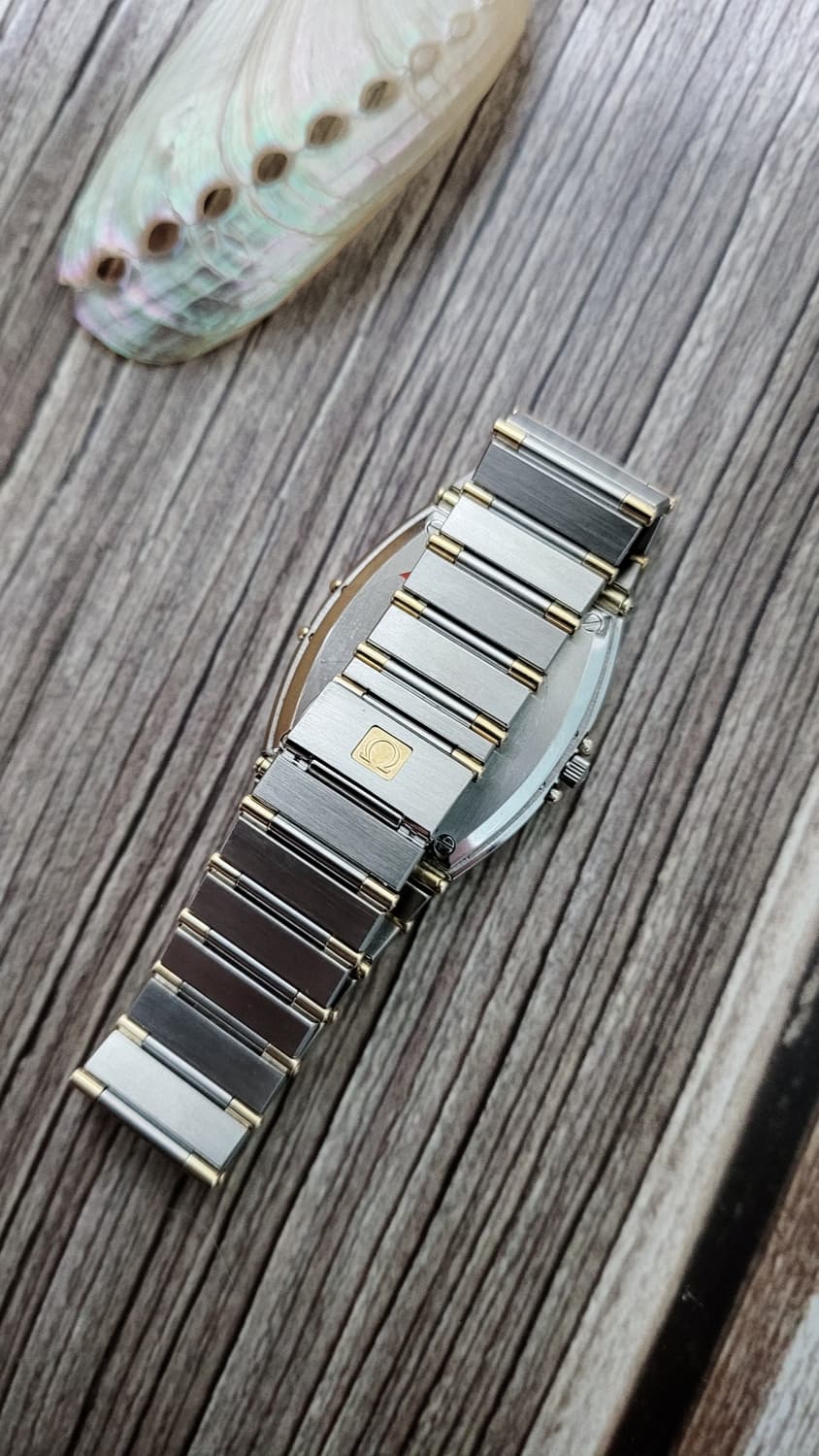 [연말세일] 정품 오메가 컨스틸레이션 남여공용 18k 콤비 하프바 쿼츠시 상품이미지9