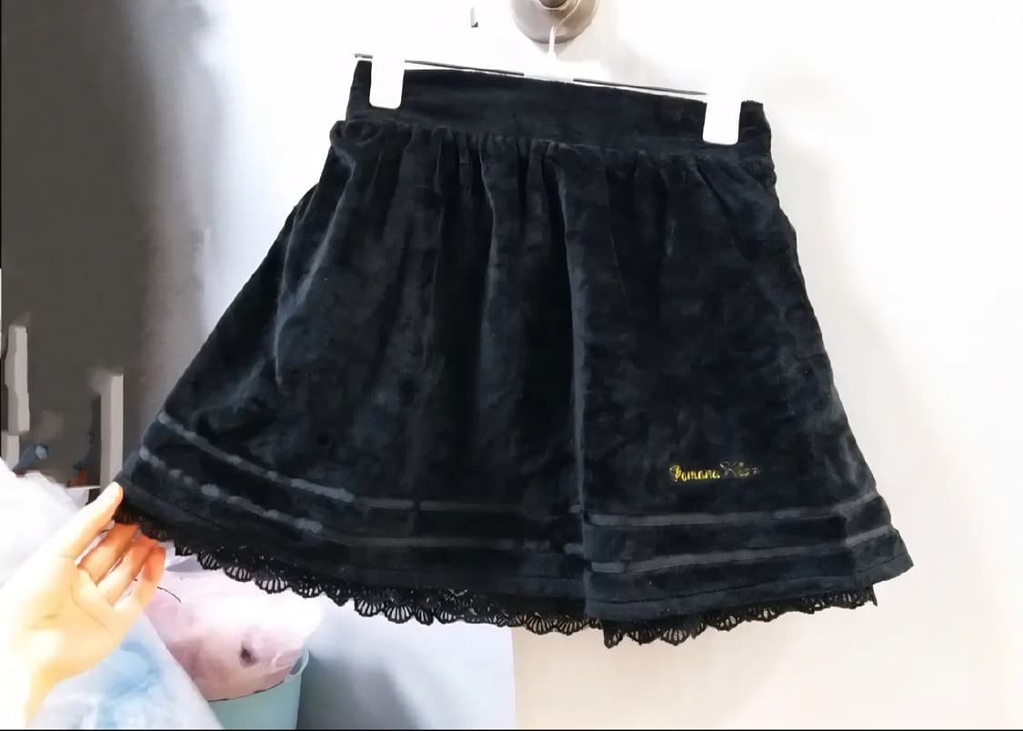 빈티지리본스커트히메갸루핀터깔일브달천대장y2k로걀플리츠치마레이스프릴캐캐체깔 상품이미지2
