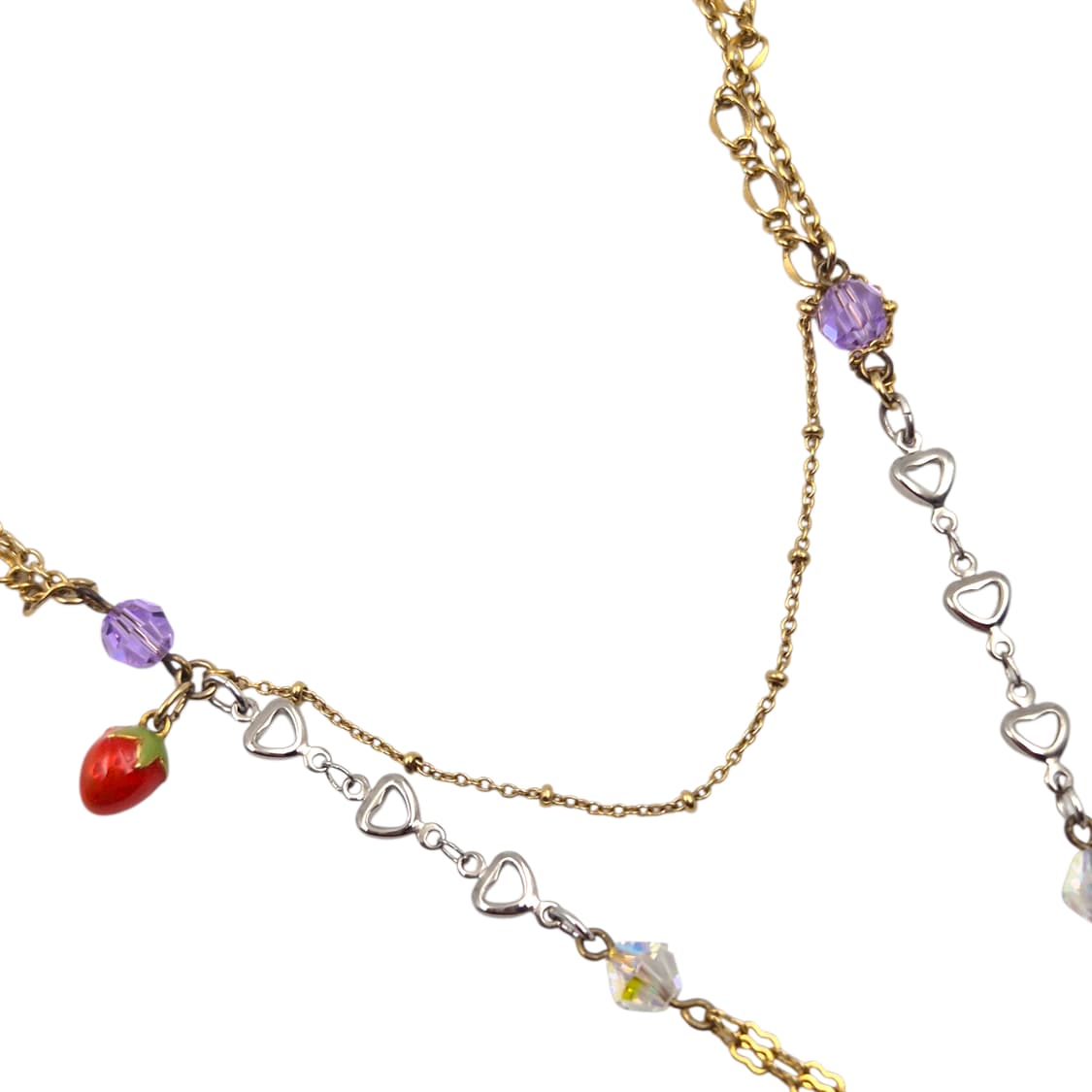 안나수이 컬렉션 유니콘 딸기 레이어드 목걸이 상품이미지3