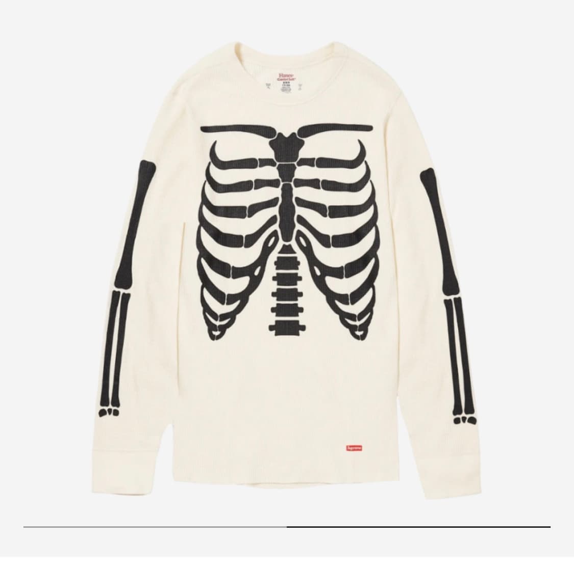 Supreme 슈프림 헤인즈 본즈 써멀 크루 내츄럴 XL 상품이미지1