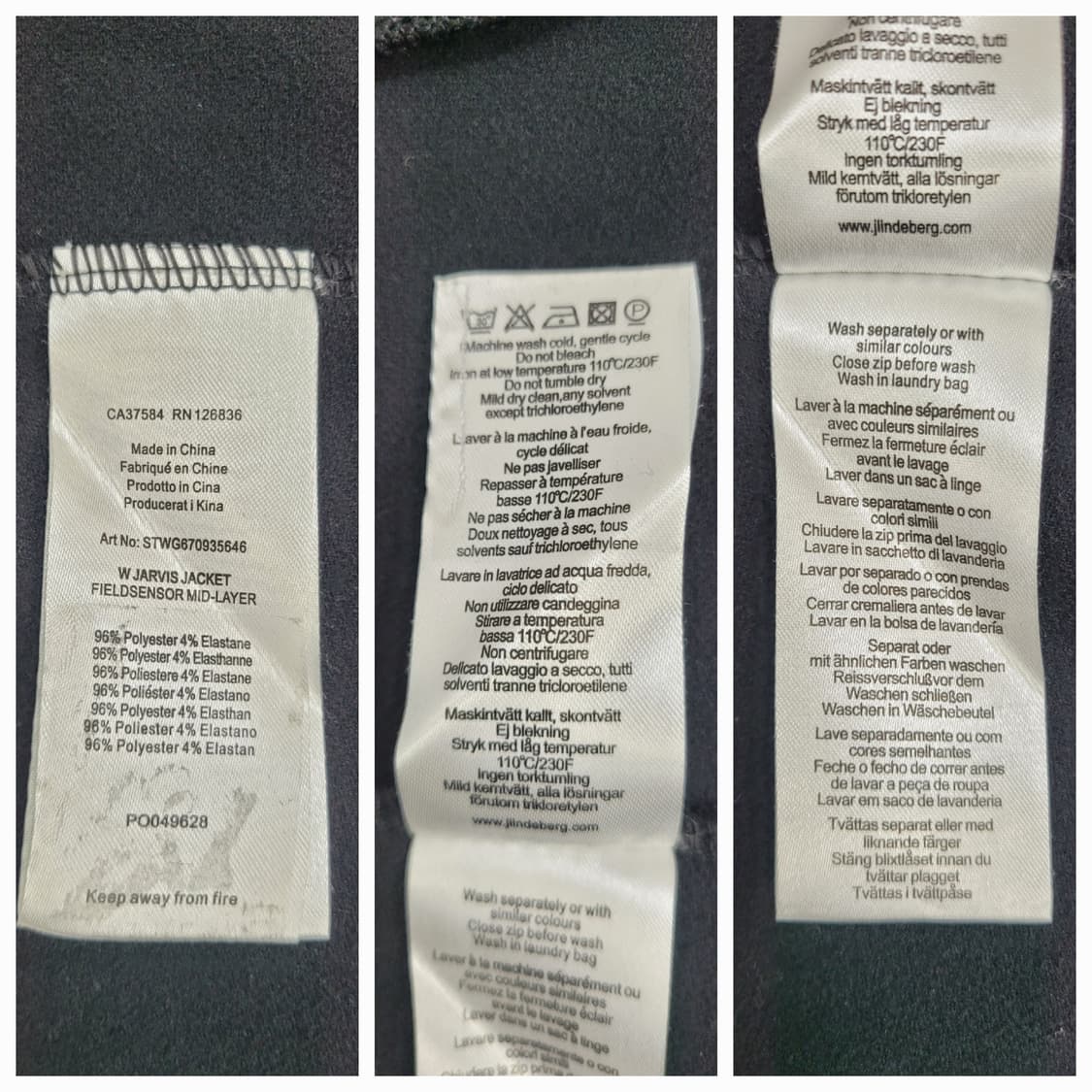 J.LINDEBERG 제이린드버그 자비스 필드센서 자켓 / 여 XS 블랙 상품이미지9