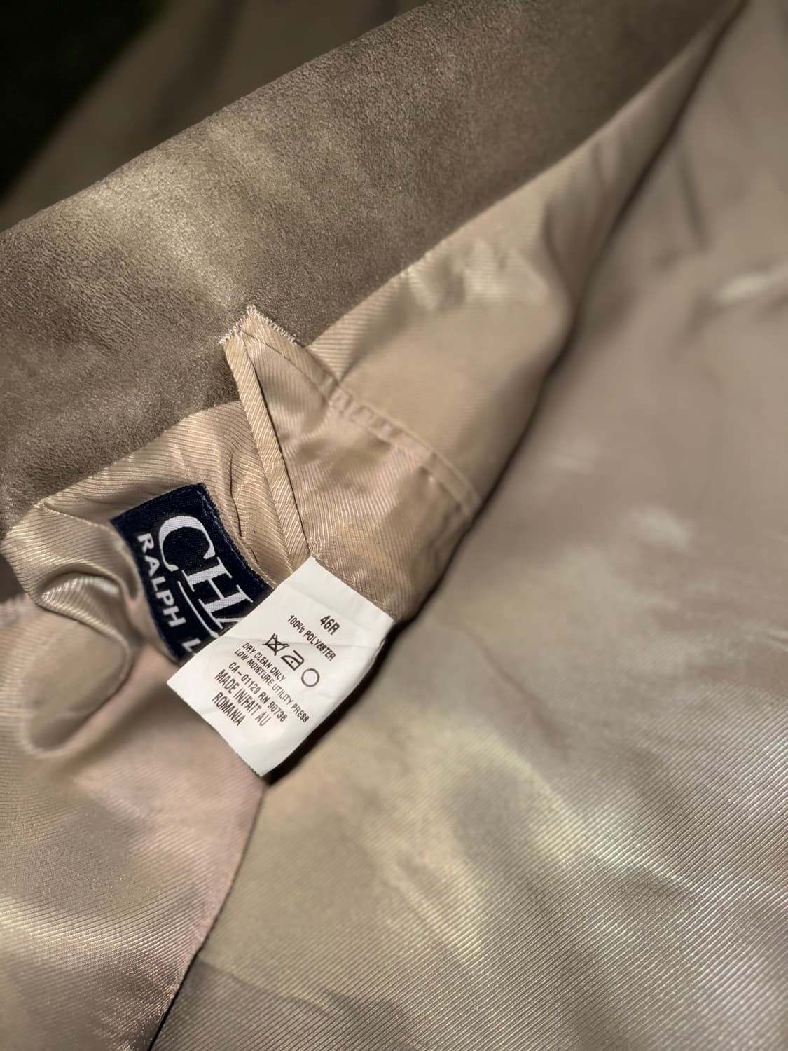 [46R] 챕스 랄프로렌 텍스쳐드 릴렉스 핏 블레이저 자켓 브라운 상품이미지6