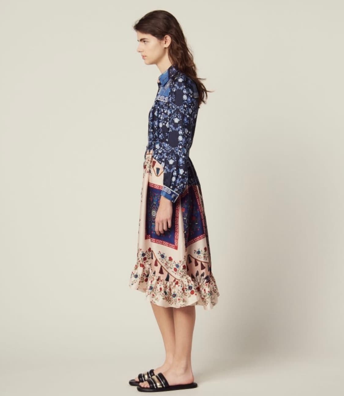 산드로 린 실크 원피스 38사이즈 상품이미지2