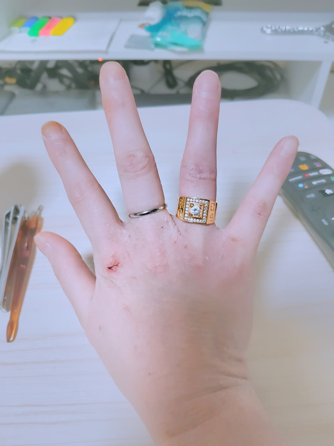 지금당장,판매합니다! 반지가작아서,둘다,사용을,안합니다!  둘다정리합니다 상품이미지1