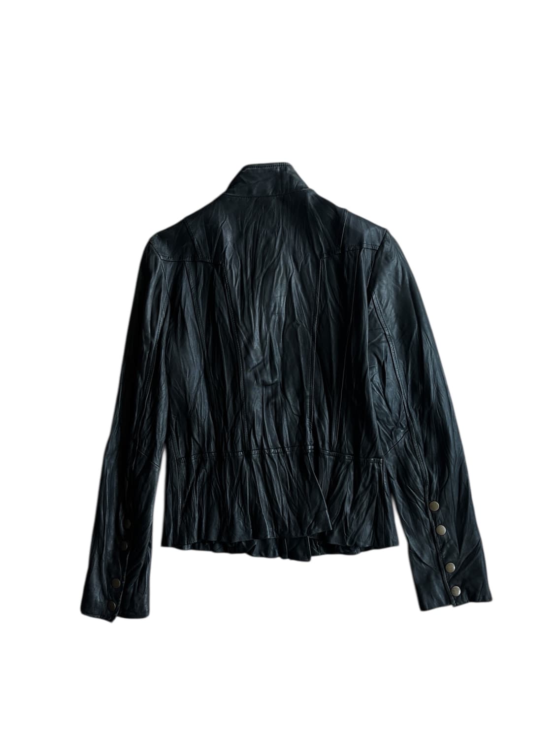 [램스킨] 빈티지 링클 양가죽 슬림 레더 자켓 상품이미지2