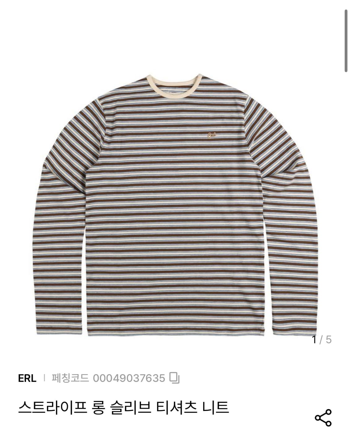 ERL 스트라이프 롱슬리브 상품이미지1