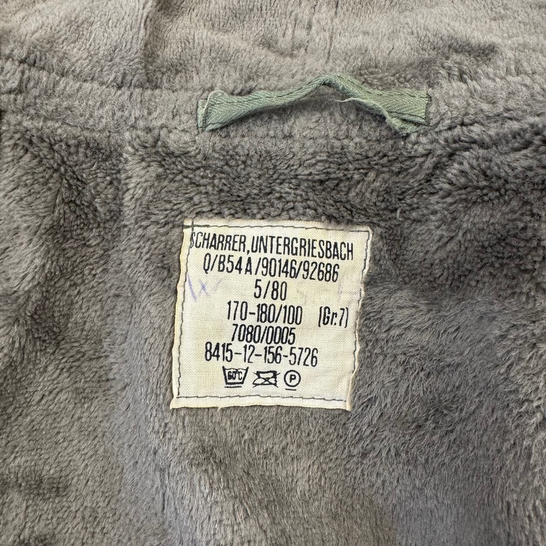 80s 빈티지 독일군 올리브 모즈 코트 (L)   상품이미지7