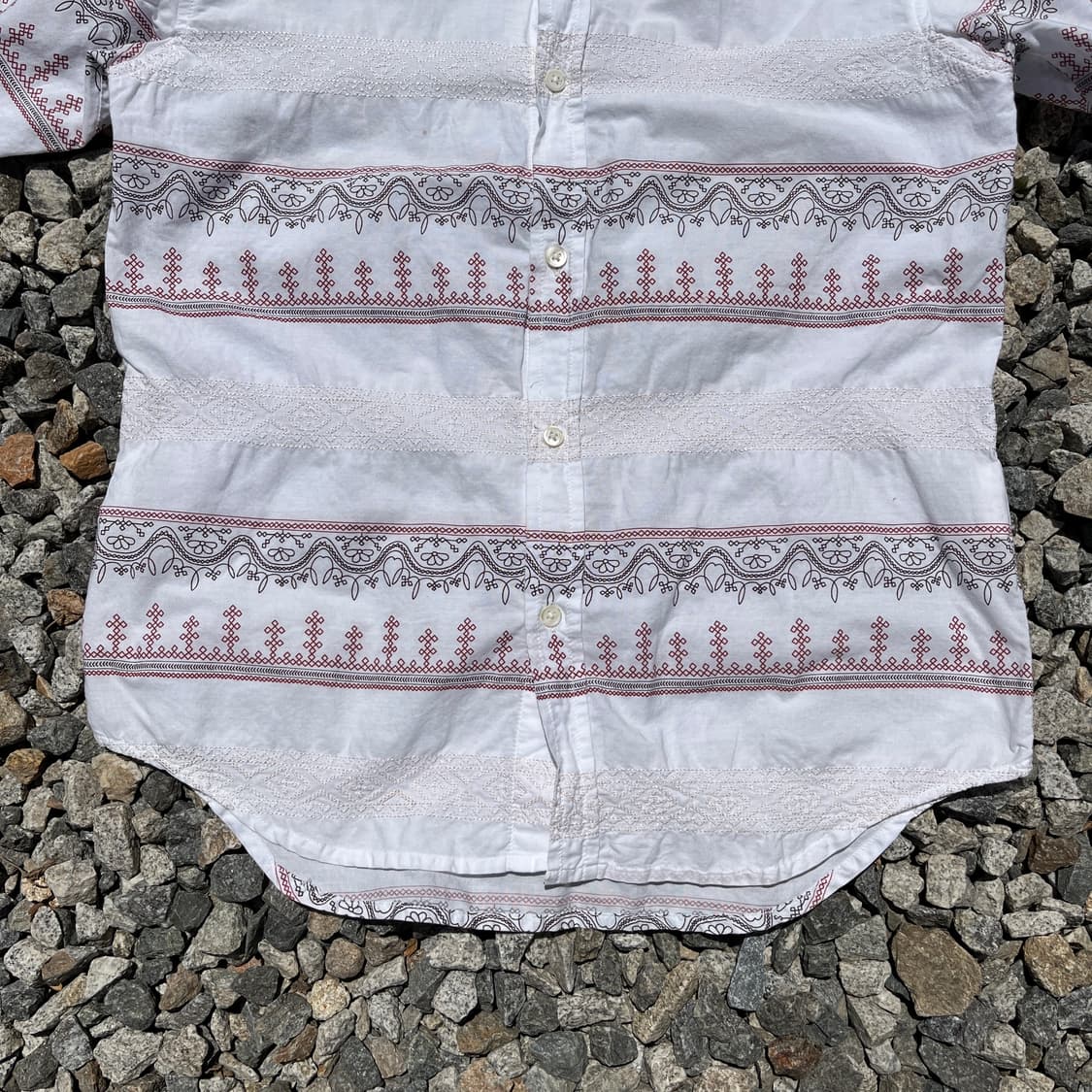 GLOBAL WORK 자수 패턴 셔츠 (실측확인) 상품이미지2