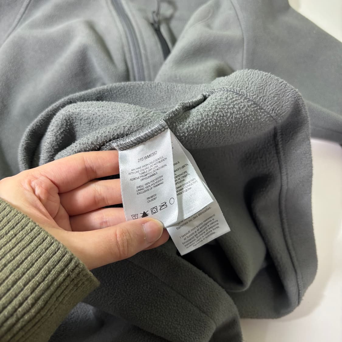 95 컬럼비아 그레이 반집업 풀오버 플리스 상품이미지4