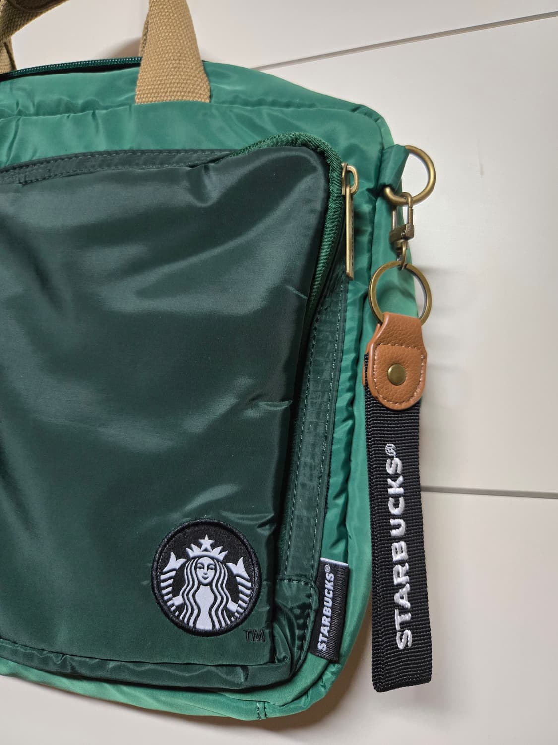 스타벅스 멀티컬러 노트북가방 스타벅스 메신저백(미사용) 상품이미지3