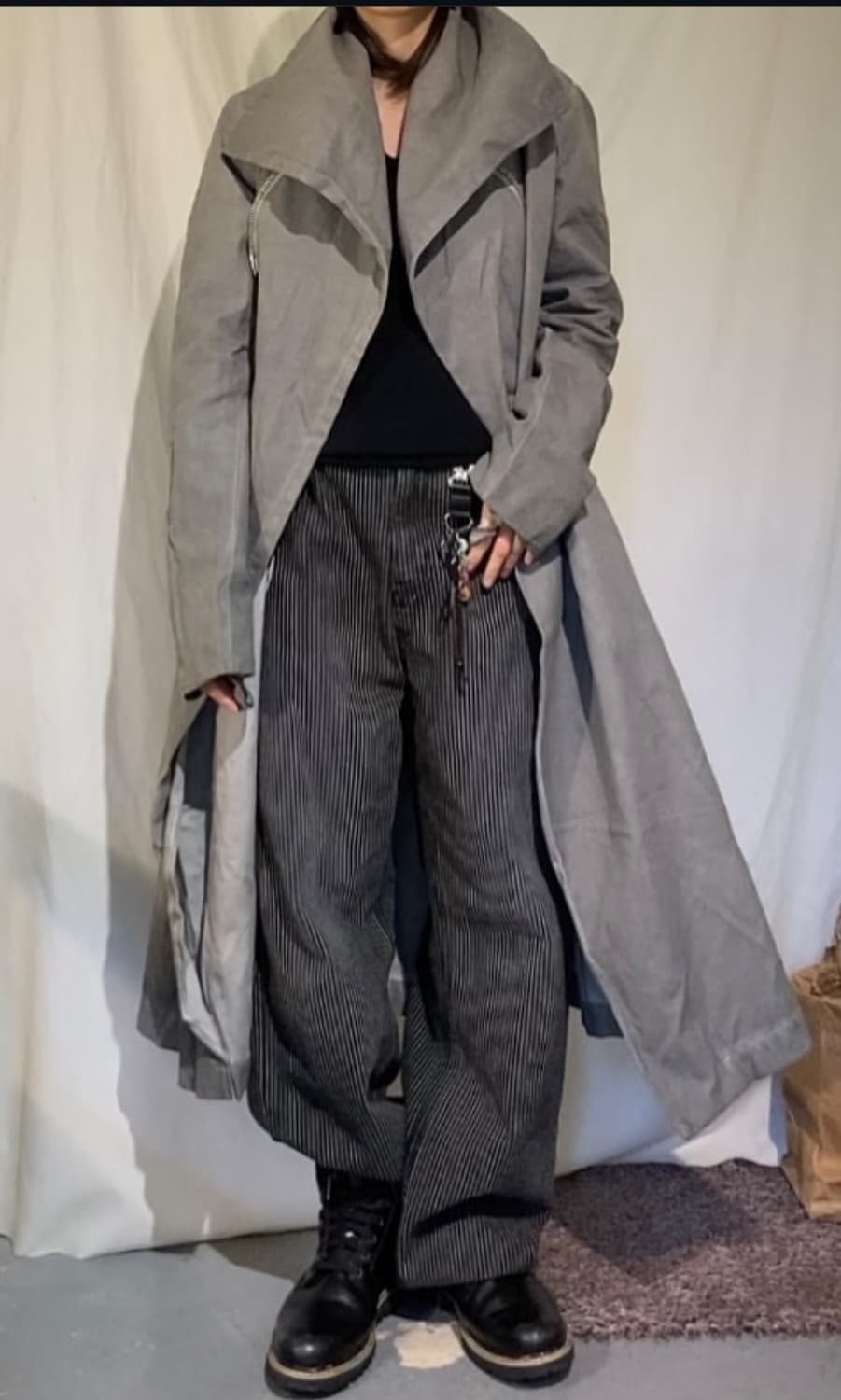 실루엣 롱 코트 릭오웬스맛 상품이미지1