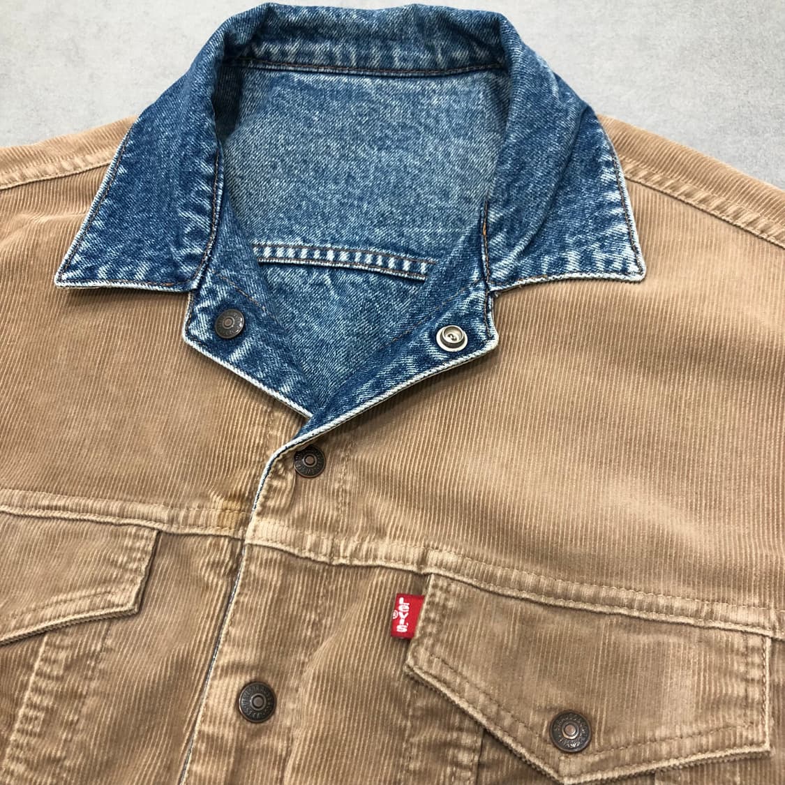 리바이스 usa 미국 리버서블 양면 코듀로이 데님 청자켓 상품이미지6