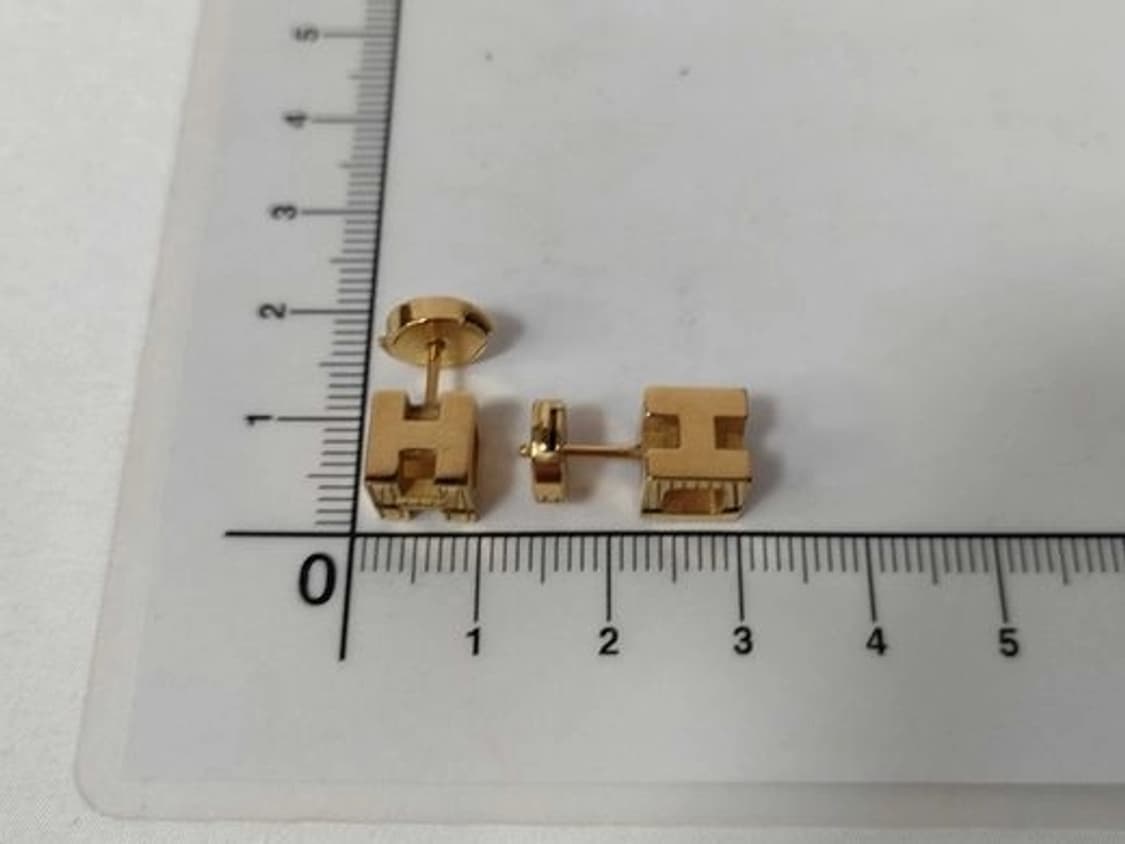 [S급 풀구성] 에르메스(HERMES) 카쥬 드 아쉬 H-큐브 이어링 상품이미지6