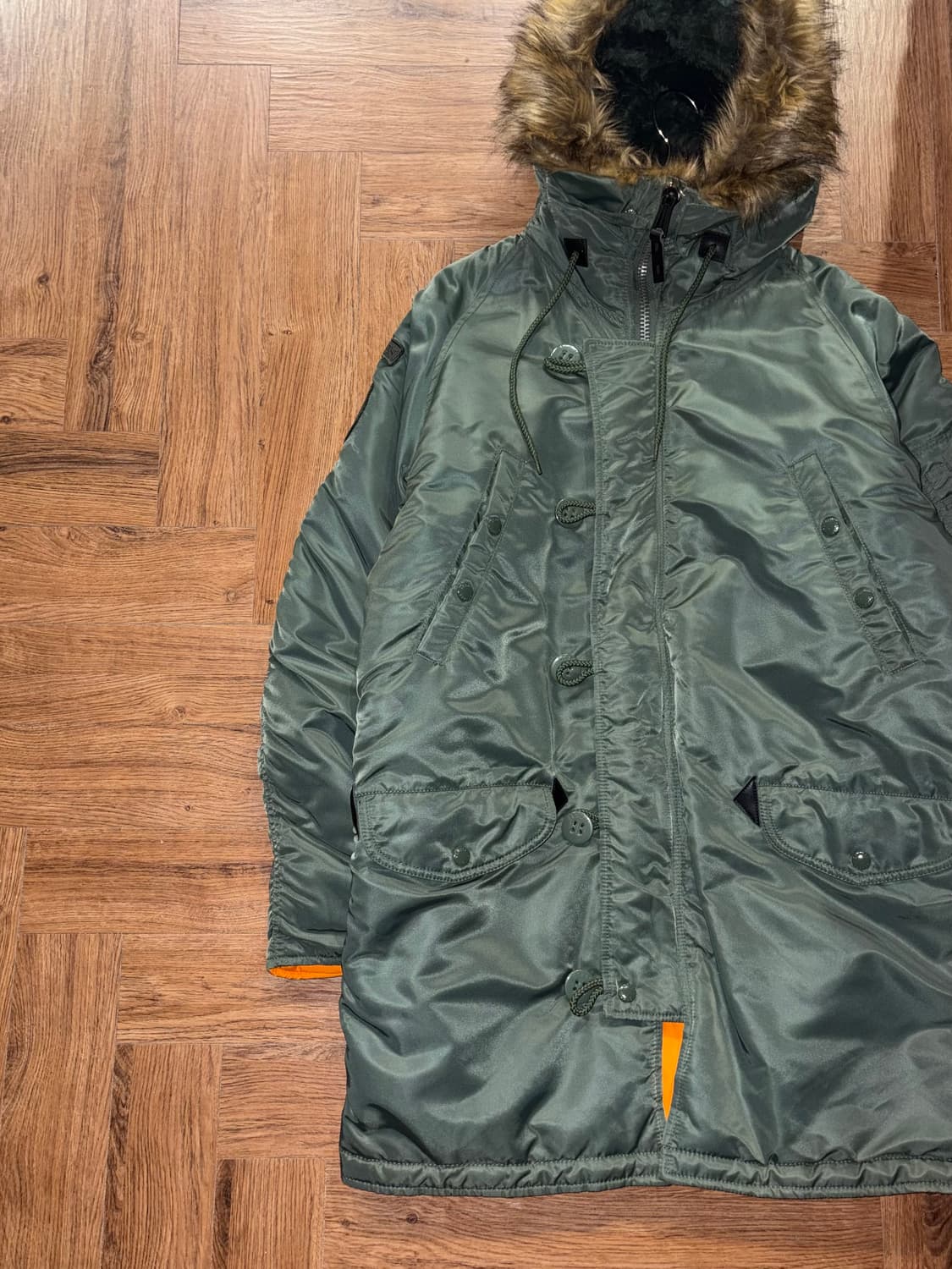 쇼트 밀리터리 N-3B 야상패딩 상품이미지5