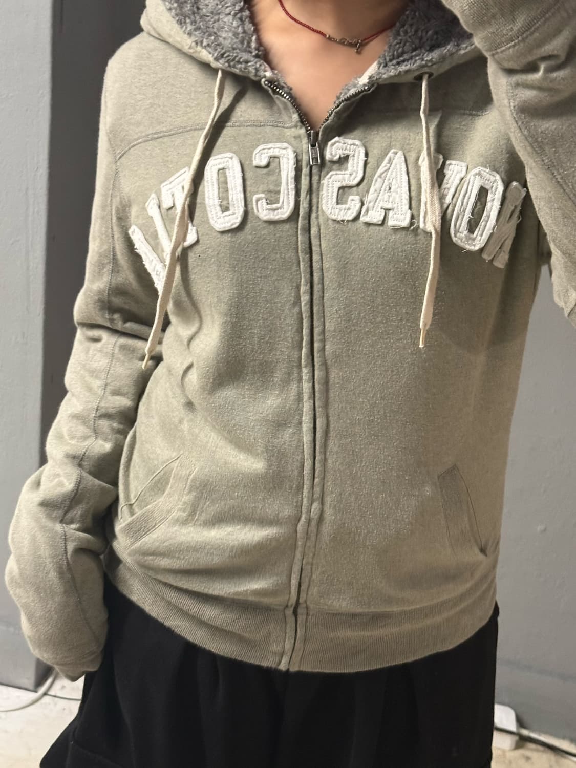 back number lettering hood zip-up 상품이미지2