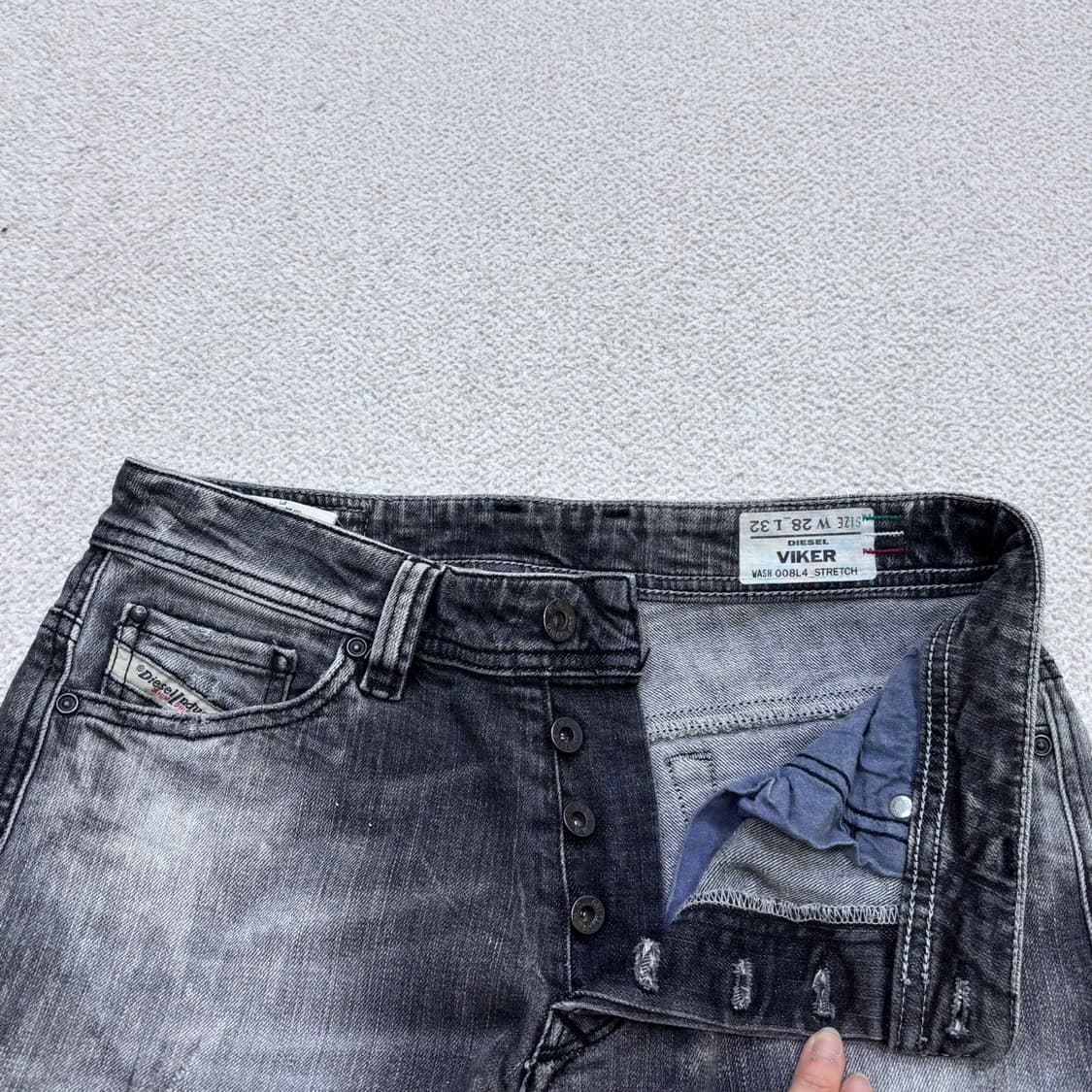 W28 L32 디젤 빈티지 워싱 데님 팬츠 0429E 상품이미지6