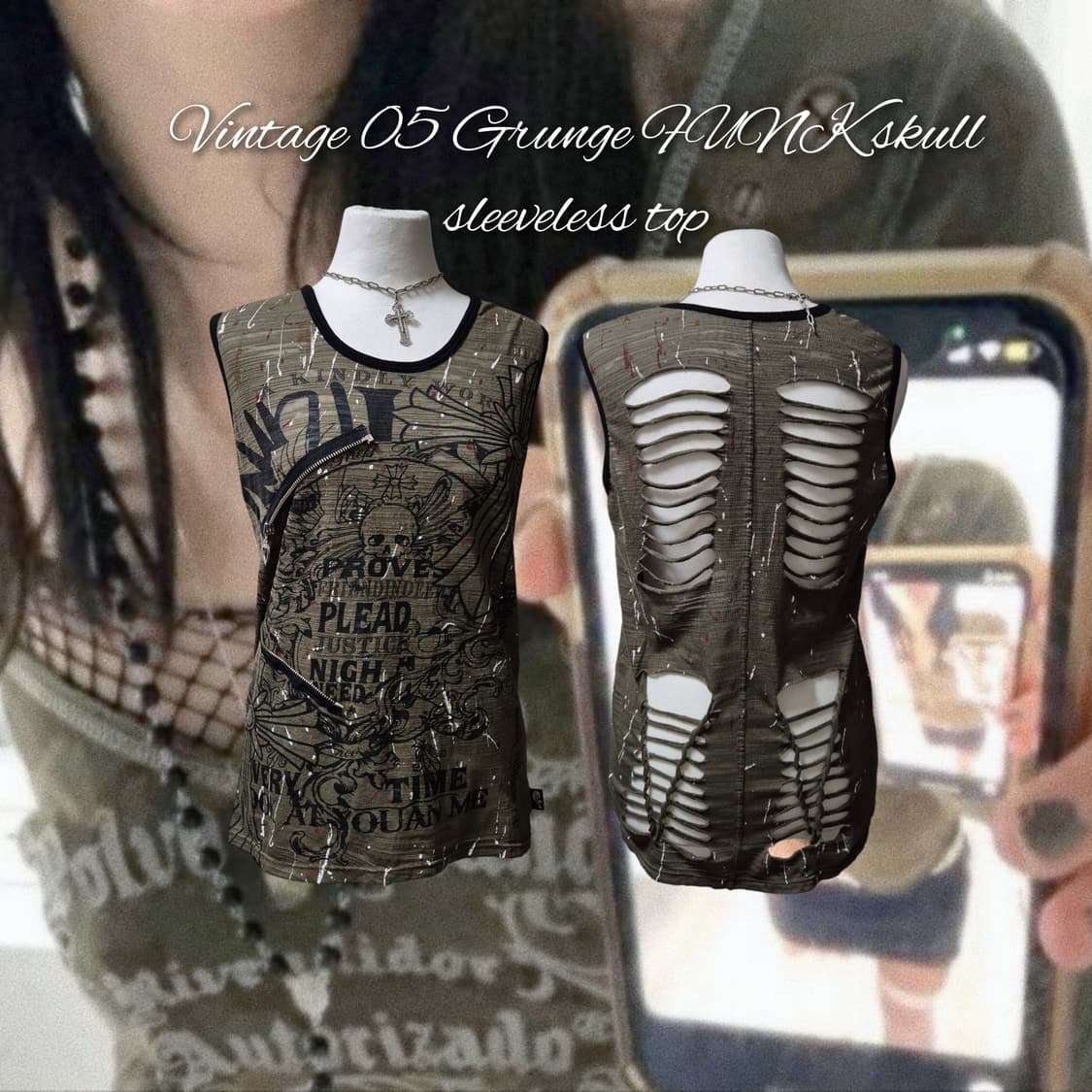 Vintage 05 Grunge FUNK skull s 상품이미지1