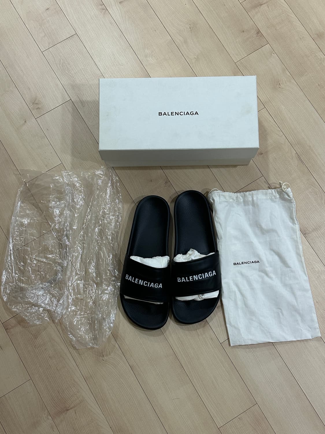 풀박스) 발렌시아가 슬리퍼 블랙 280 사이즈 (EU 44) 상품이미지1