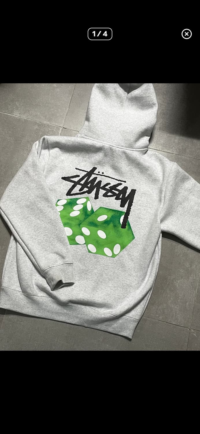 정품 스투시 주사위 후드티 M 사이즈 기모O 상품이미지1