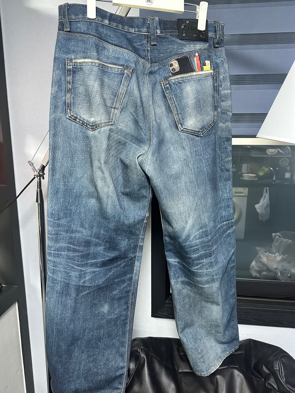 앤더슨벨 트롱프뢰유 프린티드 데님 팬츠 32 상품이미지5