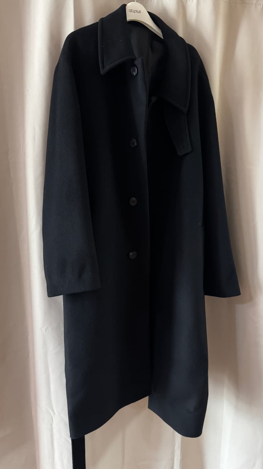 [L]드로우 핏 울 코트 상품이미지1