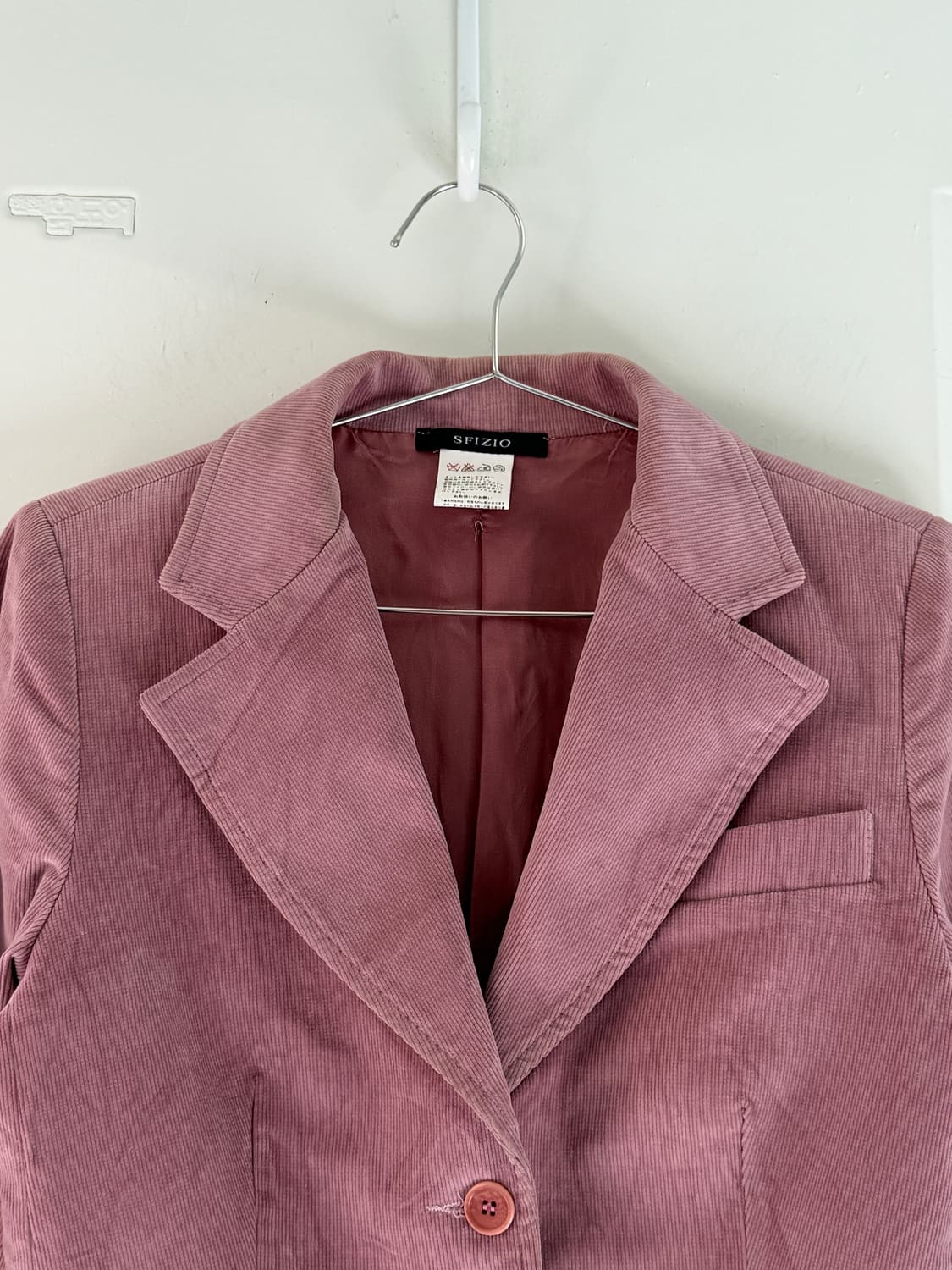 일본빈티지 핑크 클래식 코듀로이 블레이저 상품이미지6