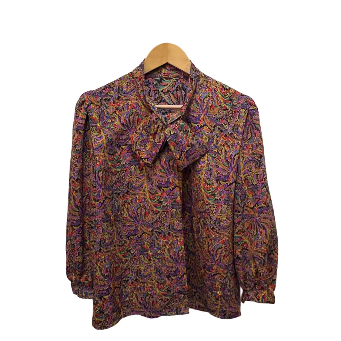 빈티지 리본 페이즐리 패턴 블라우스 상품이미지7