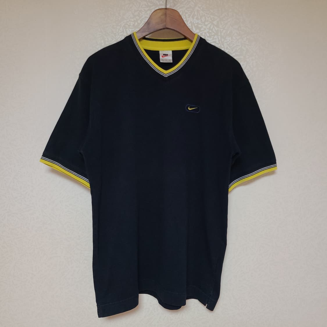 90s 나이키 올드 빈티지 브이넥 링거티 링거 반팔 티셔츠 (100) 상품이미지6