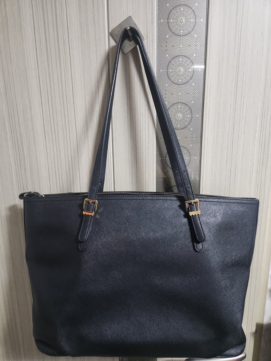 러브캣 소가죽 사피아노 블랙 숄더 쇼퍼백 상품이미지2