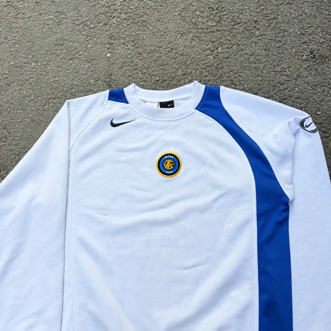 00s 나이키 인터밀란 센터로고 올드스쿨 축구팀 웜업 맨투맨 95 상품이미지3