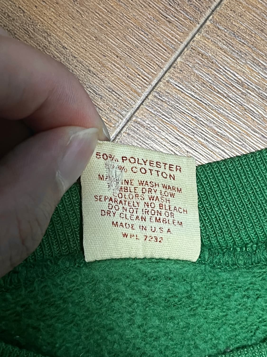 70s 빈티지 러셀 스웻 그린 상품이미지3