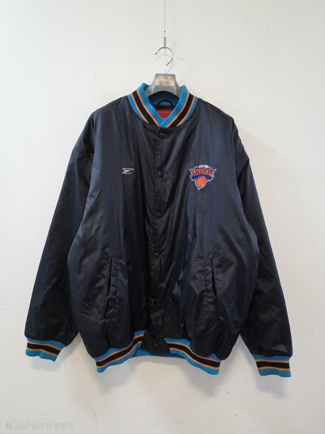 리복 NBA 뉴욕 닉스 올드스쿨 바시티 자켓 XXL 상품이미지1