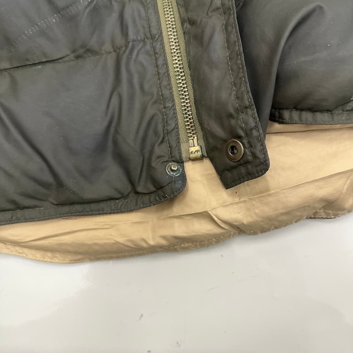 00’s 폴로랄프로렌 레더 패치 다운 패딩 베스트 상품이미지4