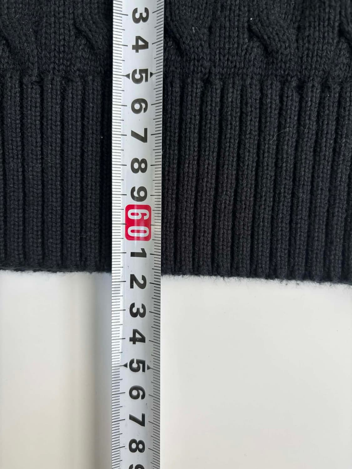 폴로 랄프로렌 신형 큐알택 블랙 케이블 하프집 코튼 니트 반집업(XL) 상품이미지8