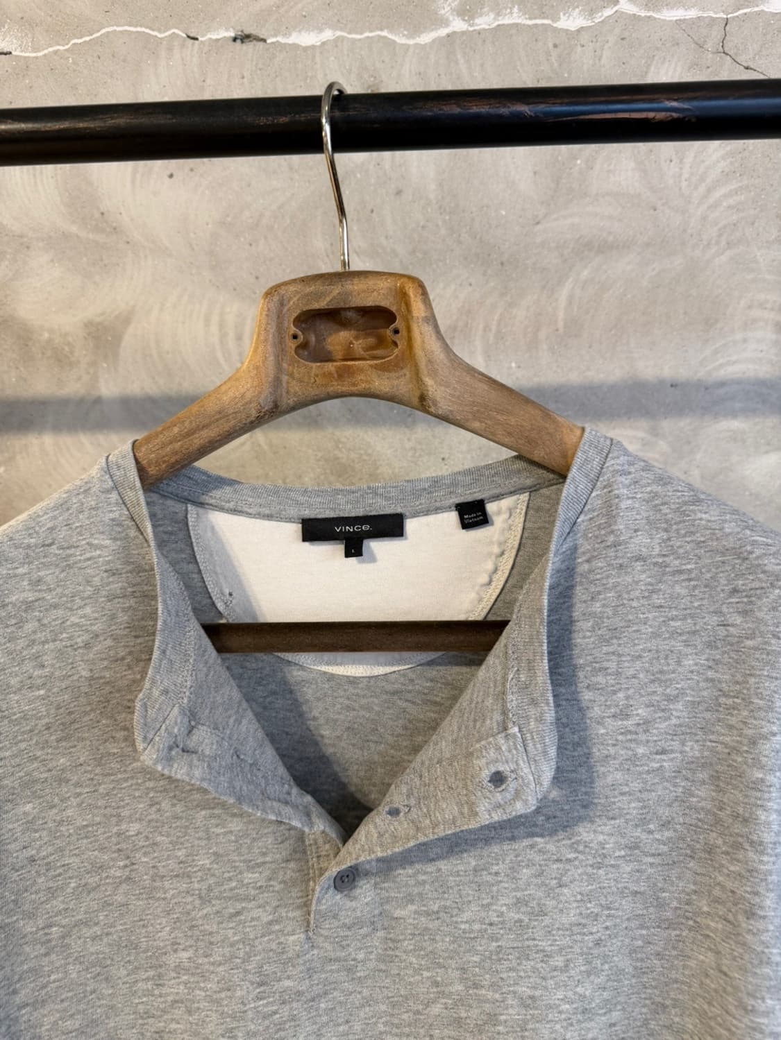 VINCE 빈스 헨리넥 티셔츠 100 상품이미지7
