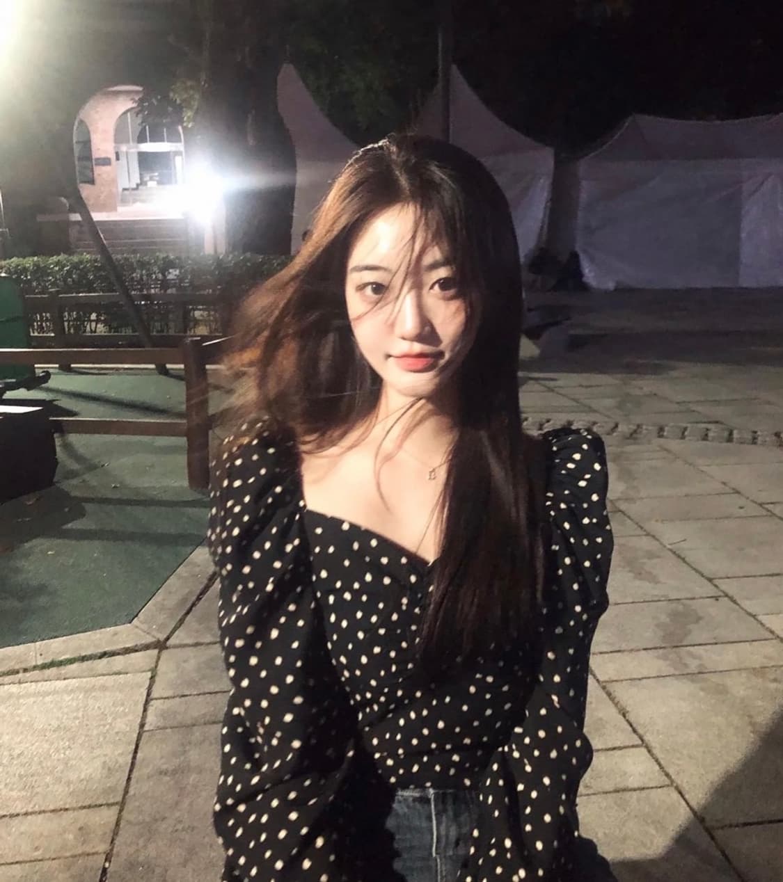 제니오 도트 블라우스 상품이미지2