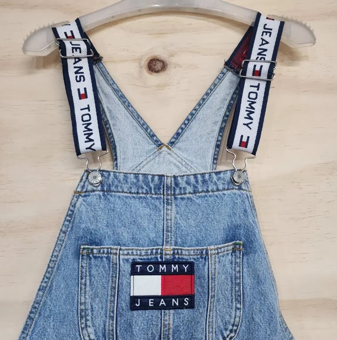 102) 타미힐피거데님 90s 덩거리 멜빵치마 상품이미지5