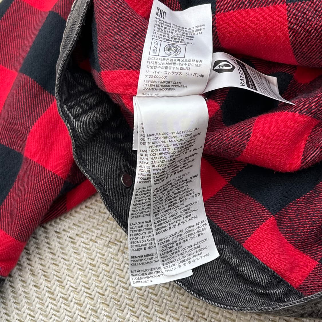 리바이스 투포켓 데님 자켓 r2519 상품이미지7