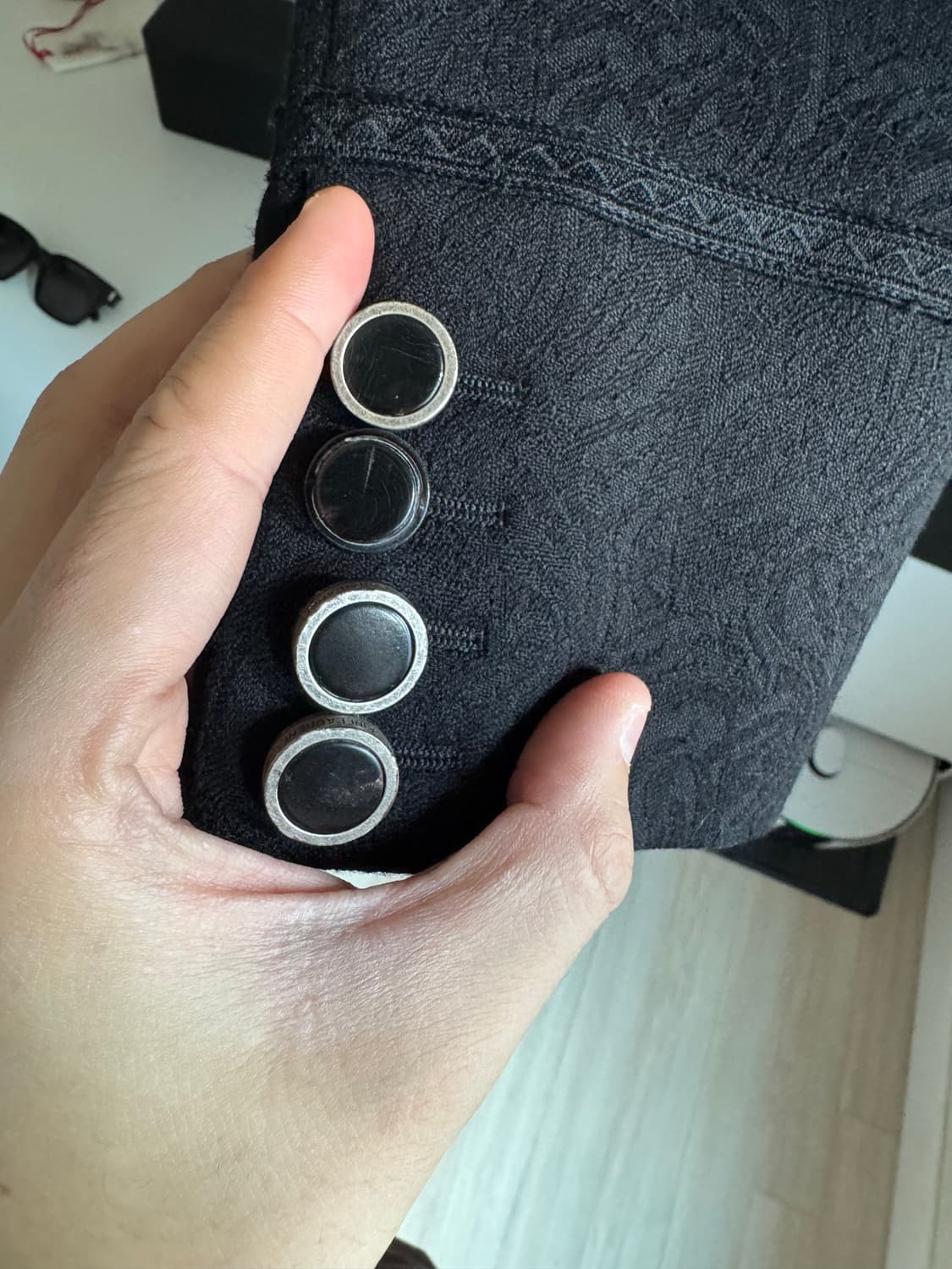 생로랑 페이즐리 문양 코트 54(105) 상품이미지6