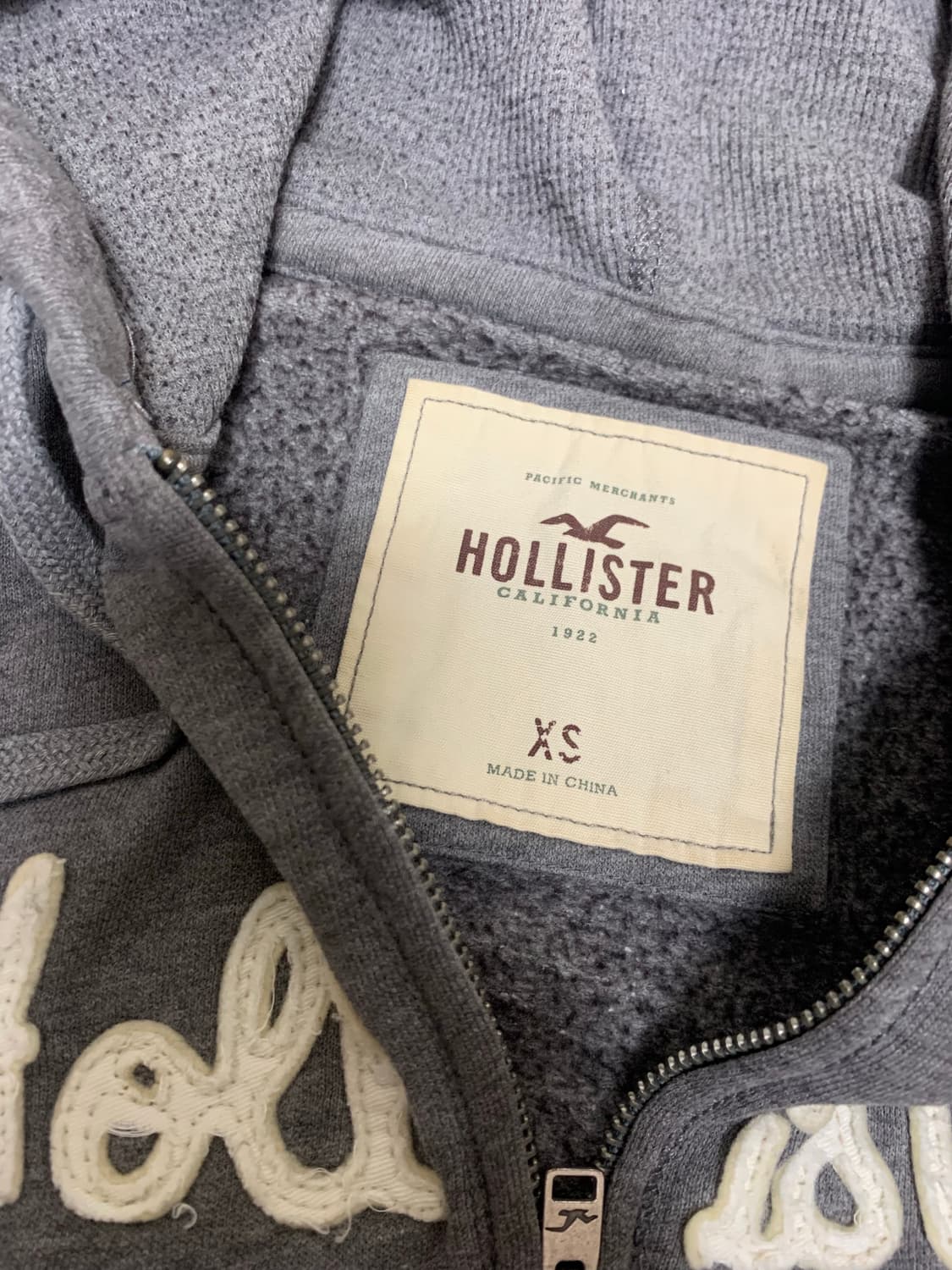 홀리스터 후드집업,그레이,XS 상품이미지7