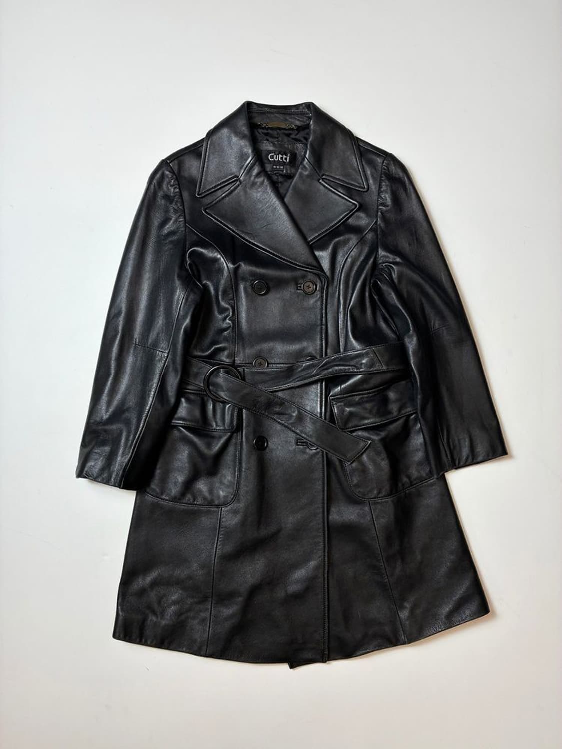 Cutti 00's 양가죽 더블 브레스티드 트렌치 코트 PN8939 상품이미지1