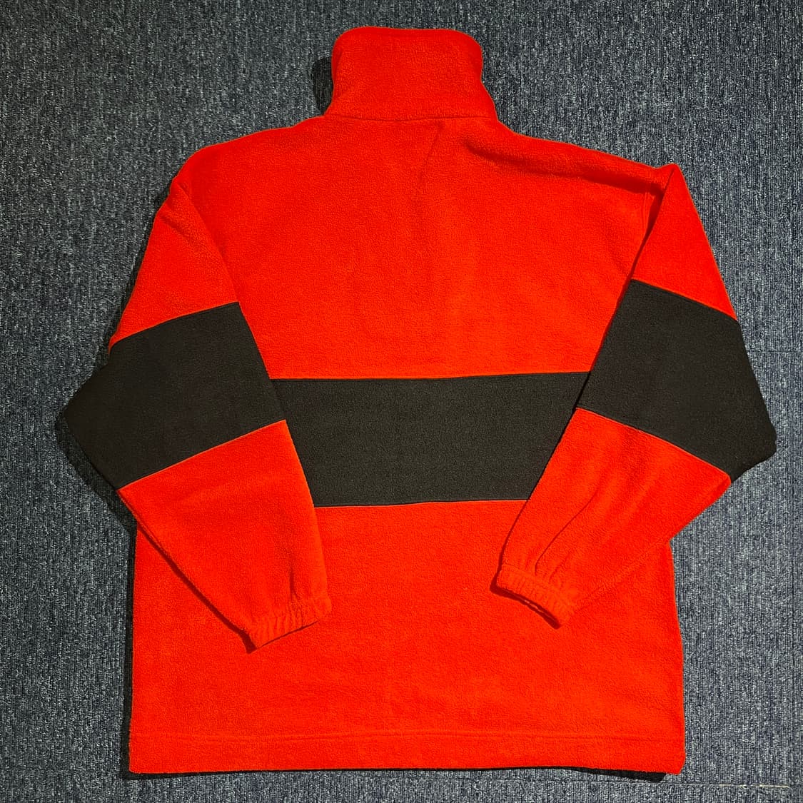 빈티지 90s JERZEES Z 컬러블록 플리스 하프집업 상품이미지2