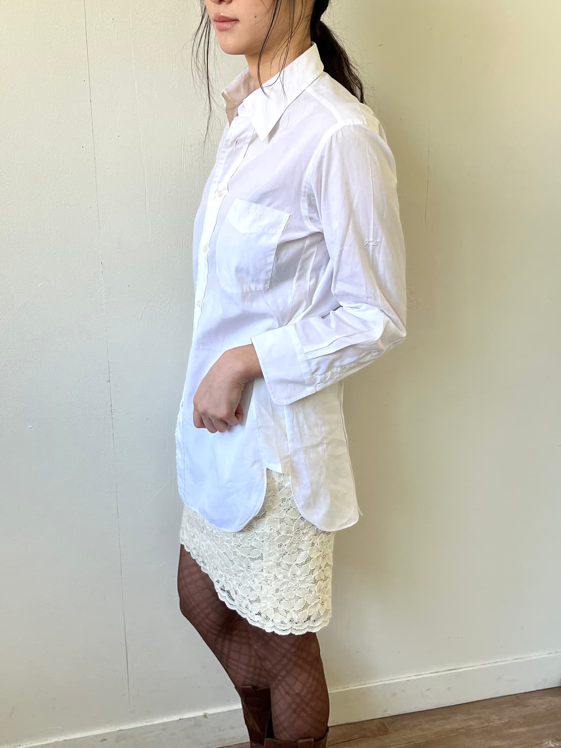 디올 포켓 자수 화이트 셔츠 상품이미지4