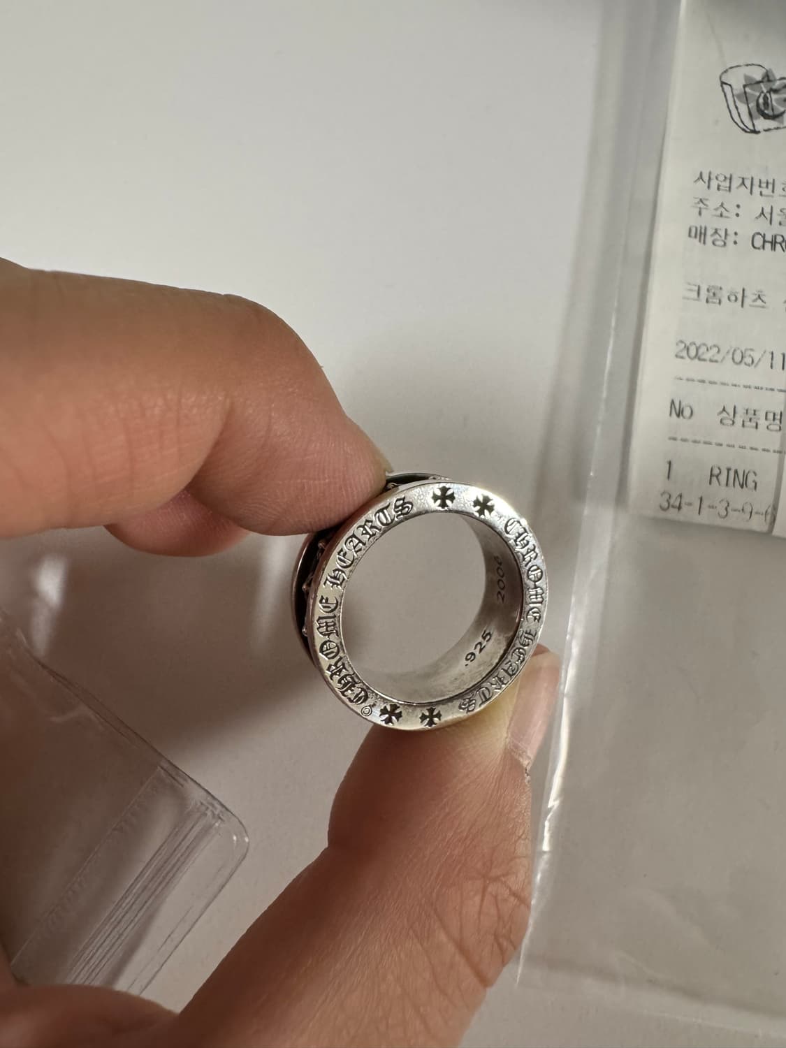 [US 7.5] 크롬하츠 미니플러스링 상품이미지4