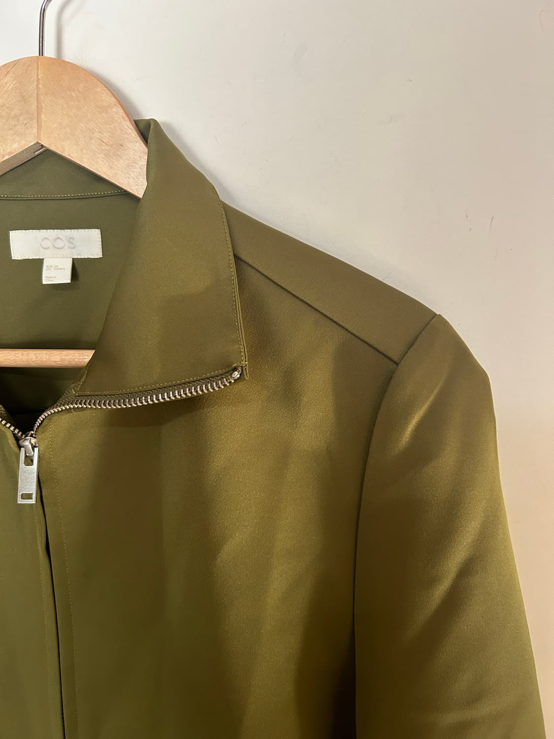 Cos green satin jacket 상품이미지4