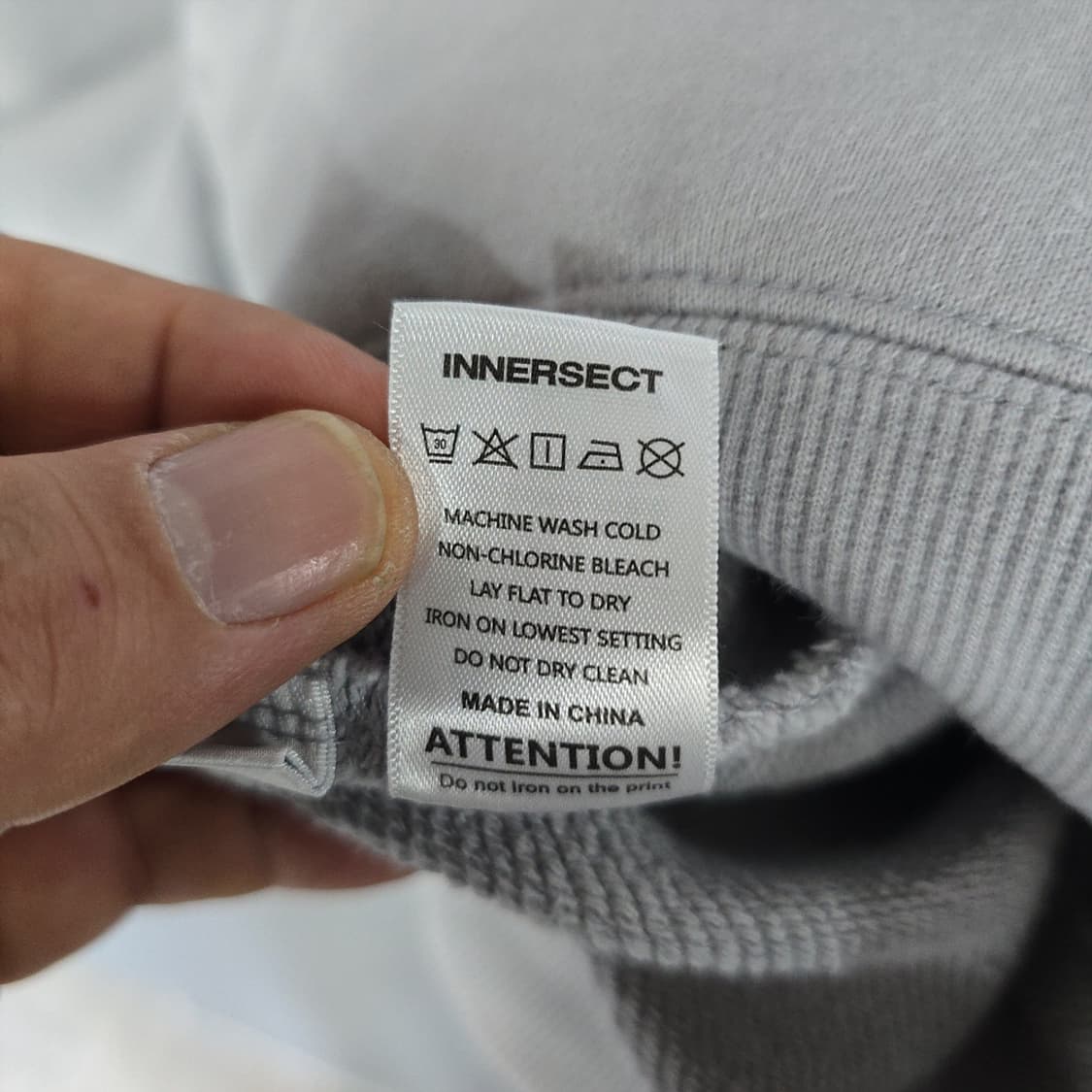 이고패치 EGO FETCH 로고 자수 후드 스웻셔츠 그레이 XL 상품이미지8